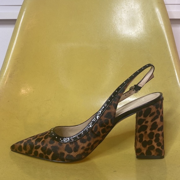 Marc Fisher Faux Cheetah Hair Slingback Heel - Picture 6 of 11